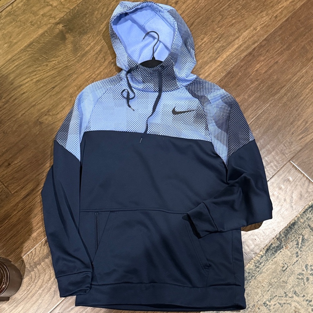 Nike Dri-Fit Gradient Blue and Black Pullover Hoodie